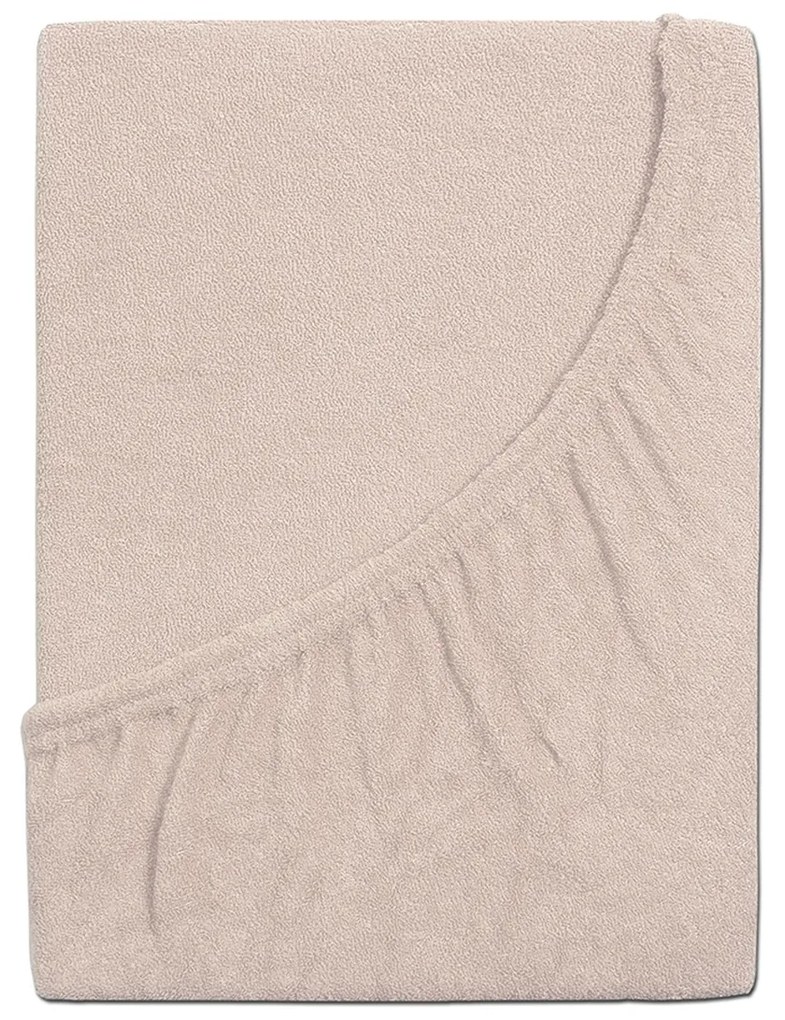 Cearșaf de pat 4Home din frotir Ideal cafea , 180x 200 cm, 180 x 200 cm