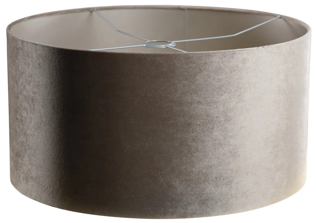 Abajur din catifea taupe 50/50/25