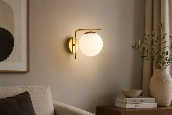 Brilagi - Lampă de perete MILO 1xE27/60W/230V aurie