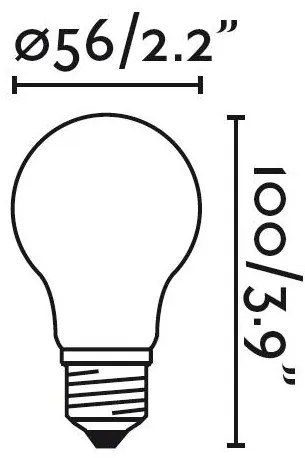 Bec E27 STANDARD FILAMENT LED AMBER 4W 2200K , 17426