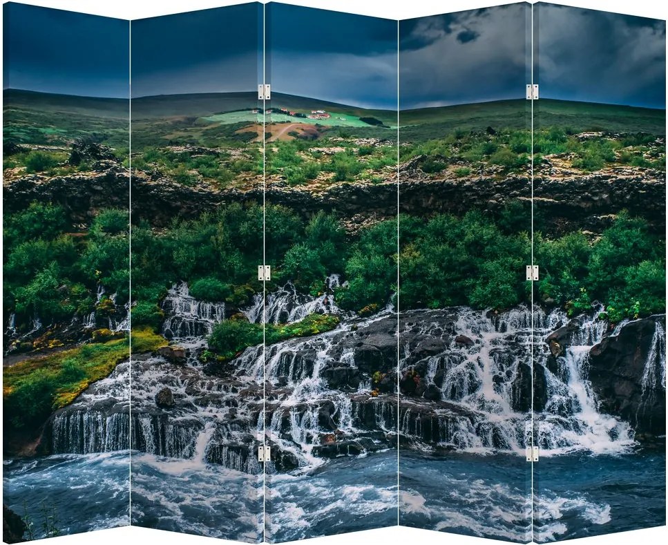 Paravan - Cascade în natură (210x170 cm)