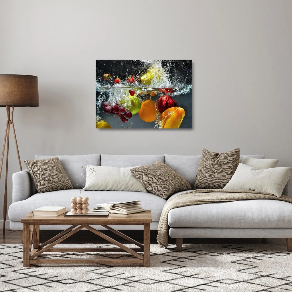 Tablou pe sticlă - Fructe (70x50 cm)