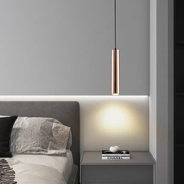 Immax NEO 08306L - Lustră pe cablu PUNTO 1xGU10/9W/230V aur roz