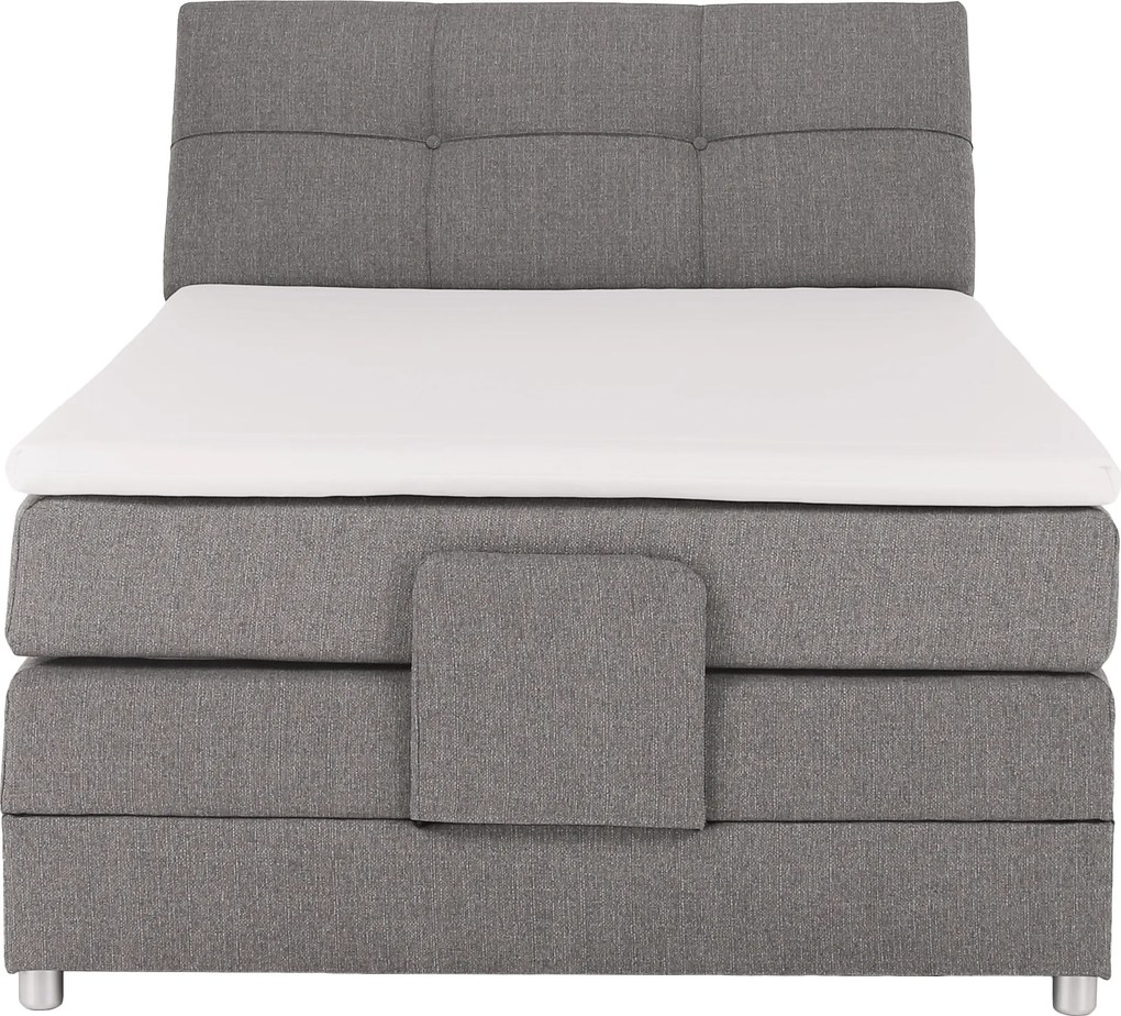 Pat electric reglabil, cu arcuri, gri, 120x200, GERONA NEW