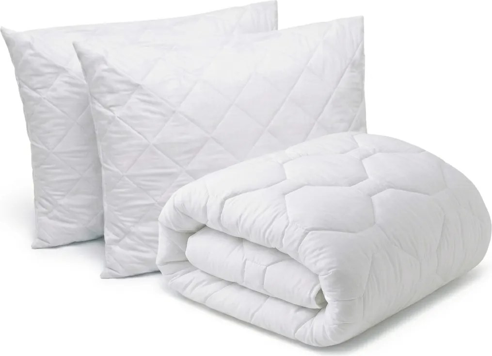 Set pilota pat de lux, 4 anotimpuri 200x220 cm si 2 bucati de perne matlasate 50x70 cm