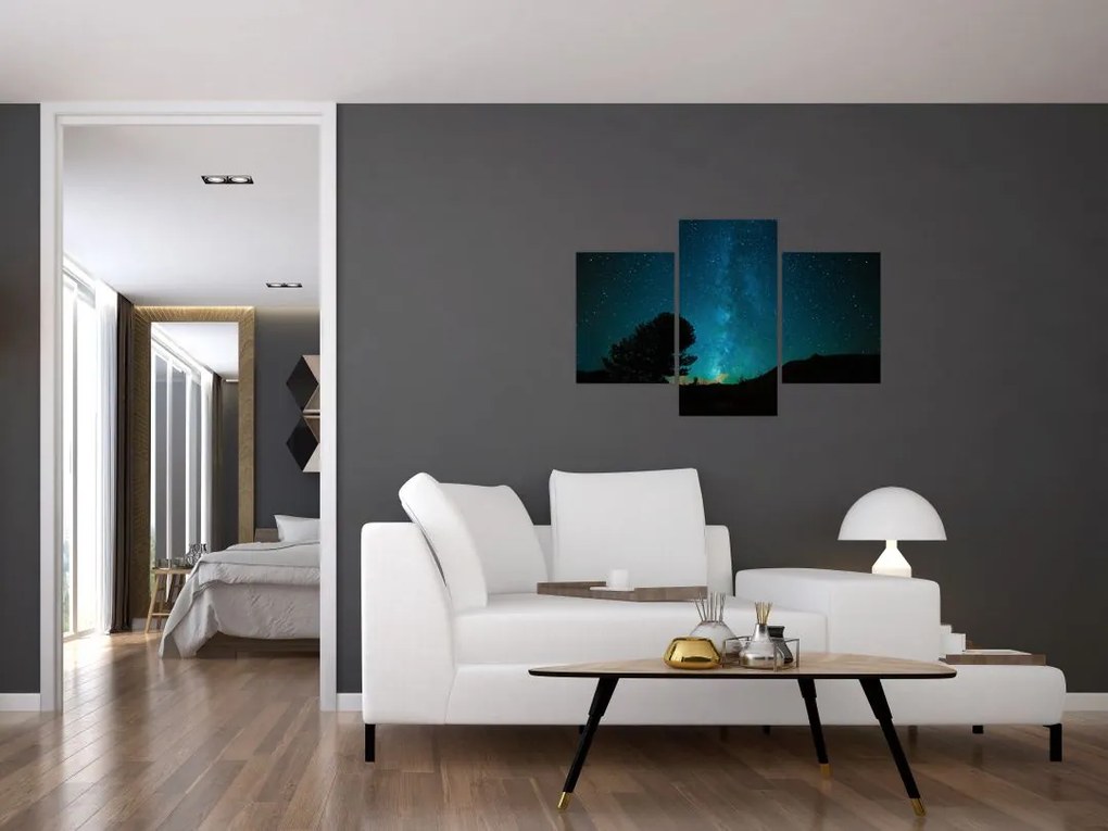 Tablou cu cerul nocturn și stele (90x60 cm)