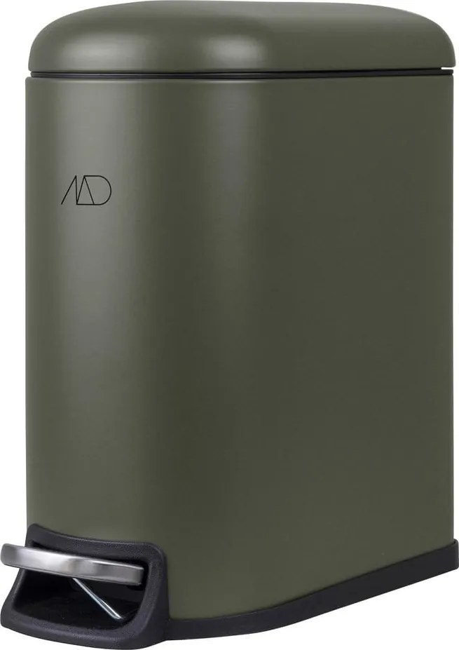 Coș de gunoi verde închis cu pedală din metal 5 l Mini Walther – Mette Ditmer Denmark