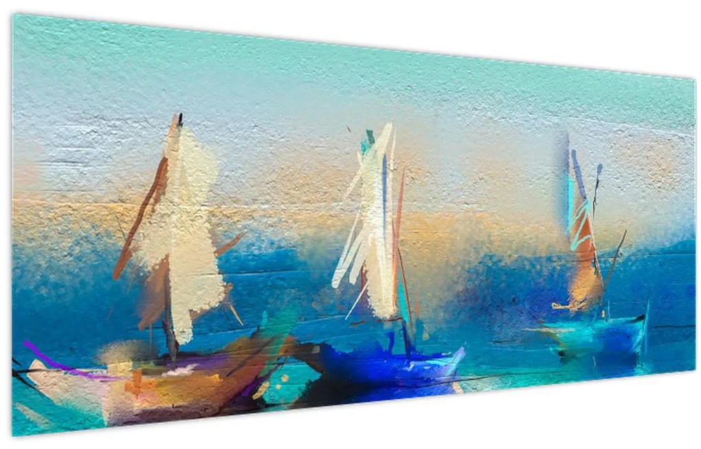 Tablou - Peisaj pictură, pictură (120x50 cm)