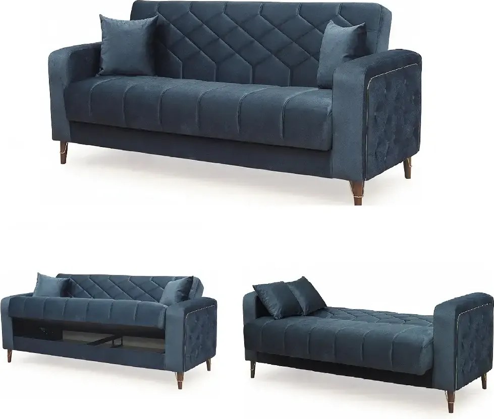 Canapea extensibila cu lada de depozitare 232x90x94 cm ,–Milas