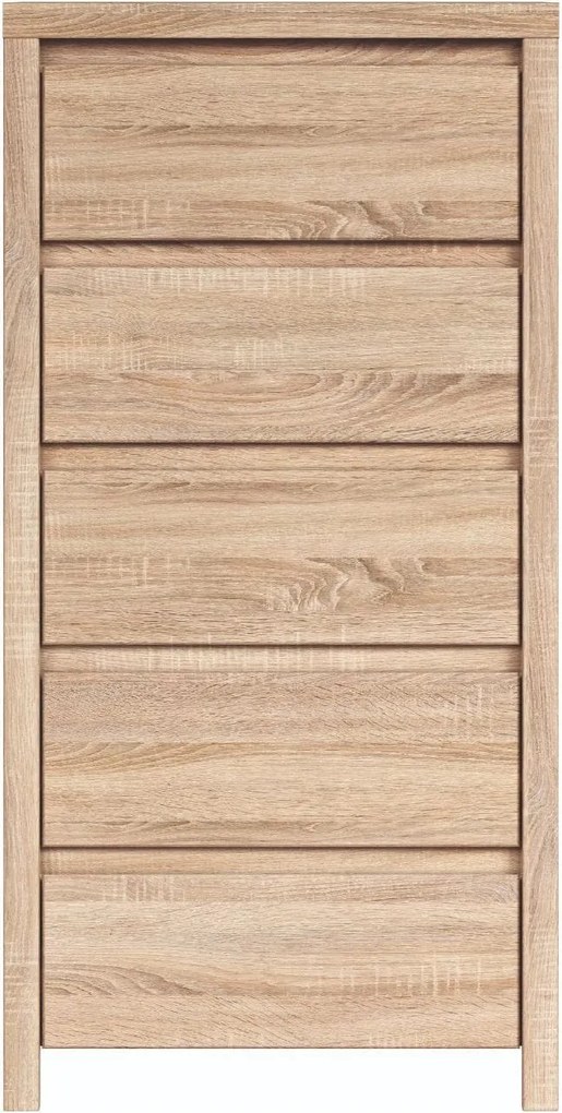 Comoda KASPIAN KOM5S, stejar sonoma, PAL, 56x41x113 cm