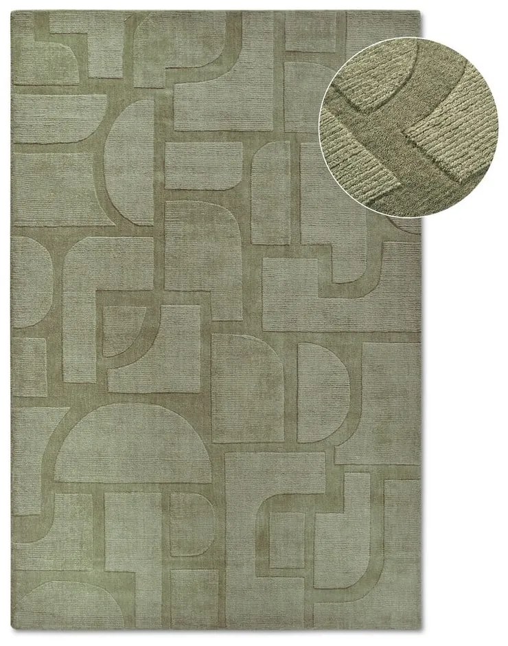 Covor verde țesut manual din lână 120x170 cm Alexis – Villeroy&amp;Boch