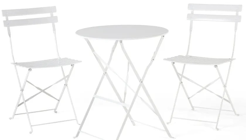 Set mobilier de grădină Bonami Essentials Retro, alb