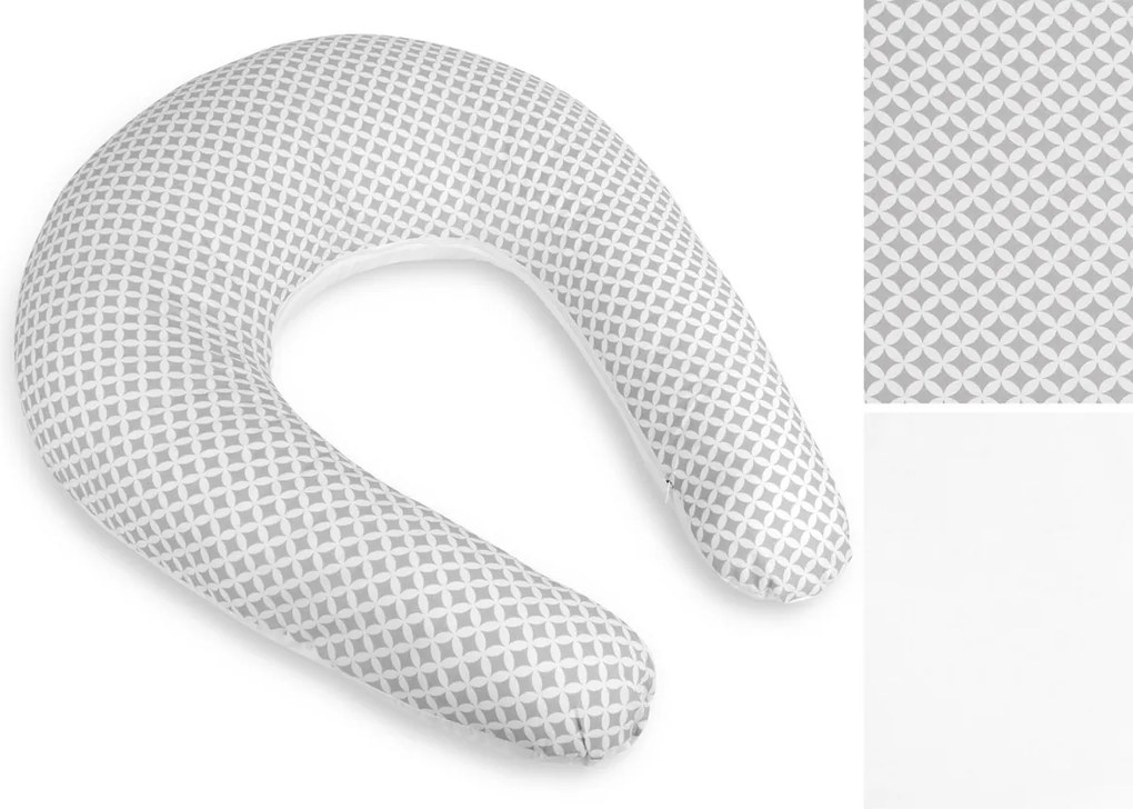 Bellatex Perna de alăptare Kosočtverce gri, 180 cm