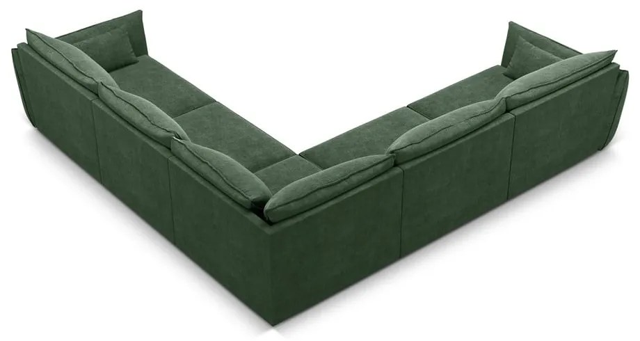 Colțar verde închis (cu colț variabil) Vanda – Mazzini Sofas