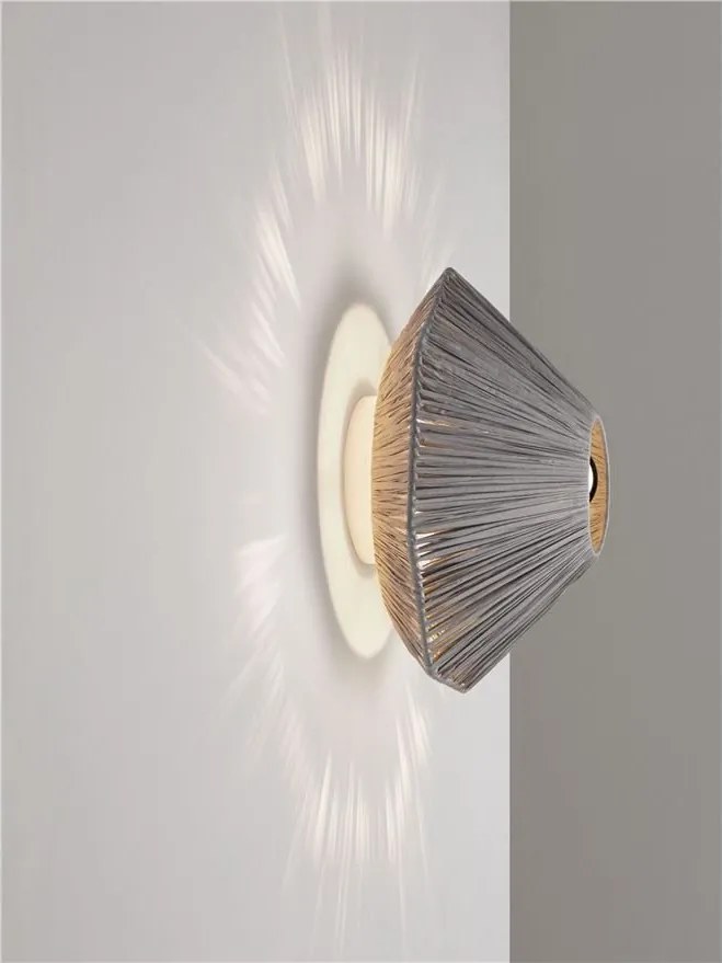 Aplica de perete cu design texturat ELVIO gri 30cm