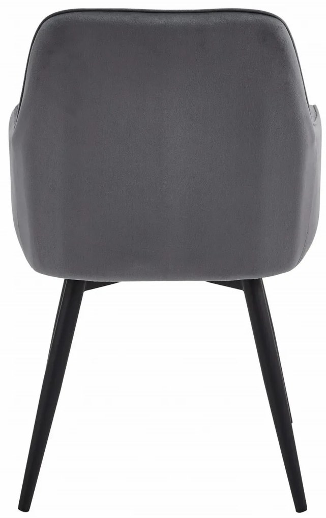 Scaun de masa rotativ NANA360 VELVET, gri inchis