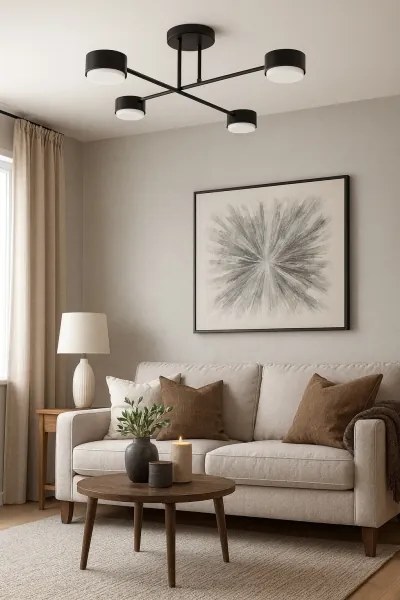 Brilagi - Plafonieră LED aplicată MONO 4xGX53/30W/230V neagră
