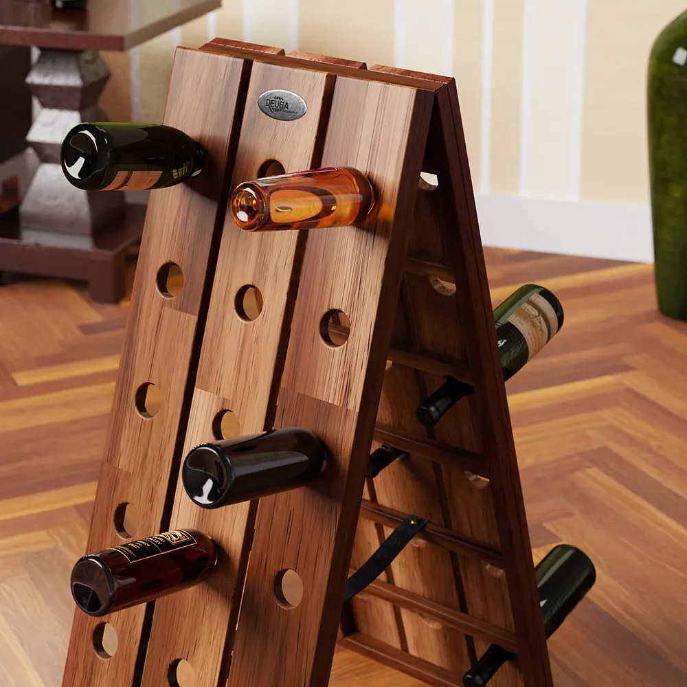 Deuba Raft pliabil pentru vin - 36 de sticle