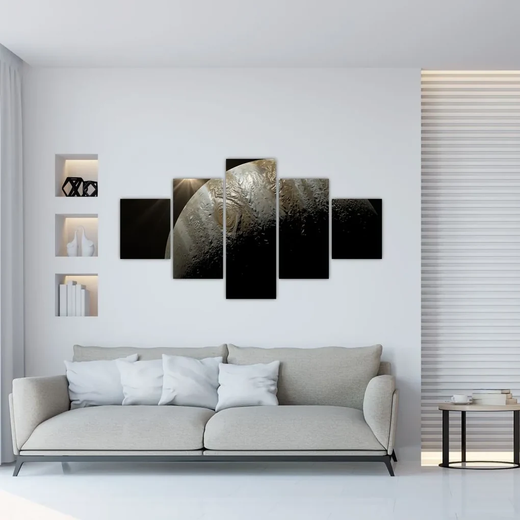 Tablou cu planetă în cosmos (125x70 cm), în 40 de alte dimensiuni noi
