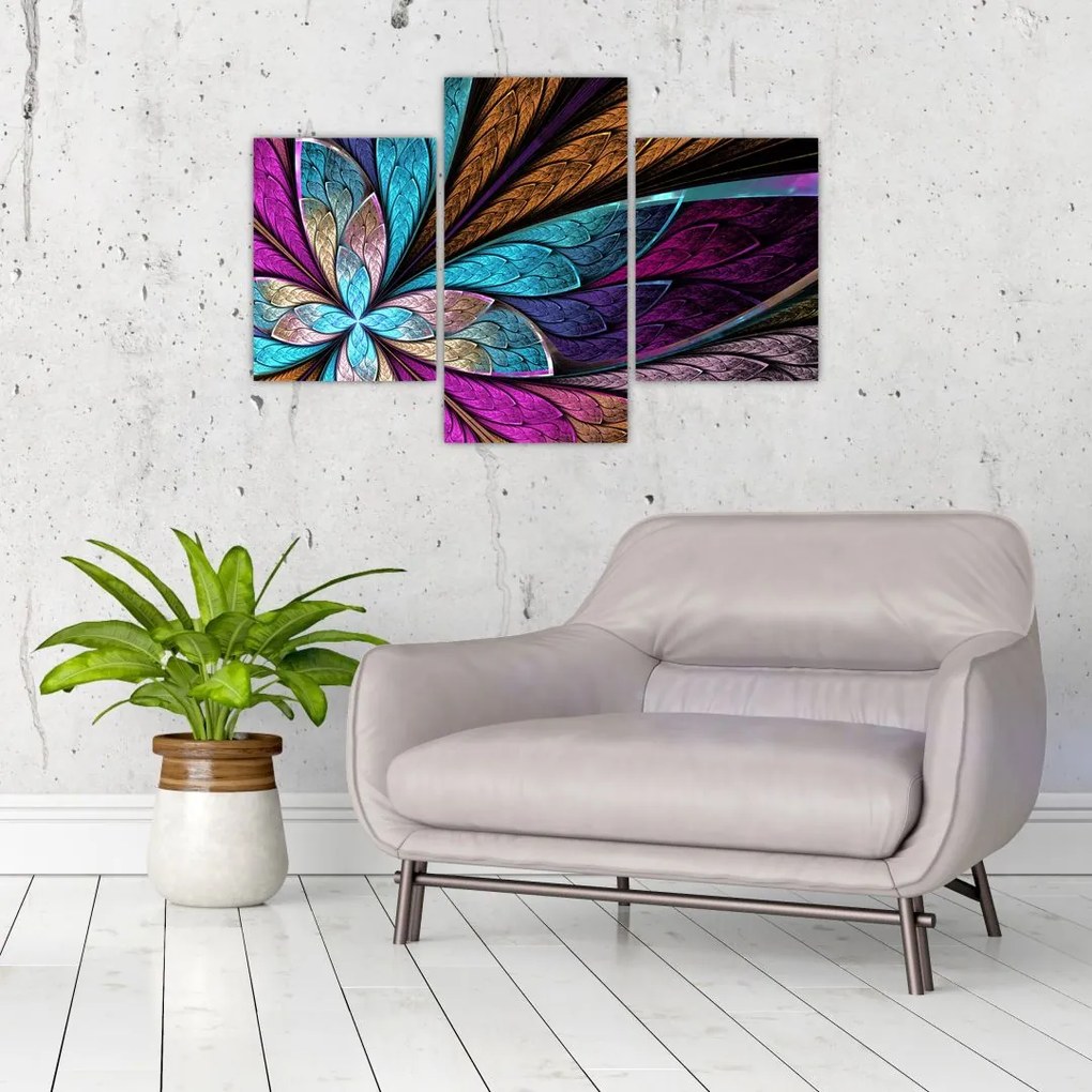 Tablou - Floare, abstracție (90x60 cm)