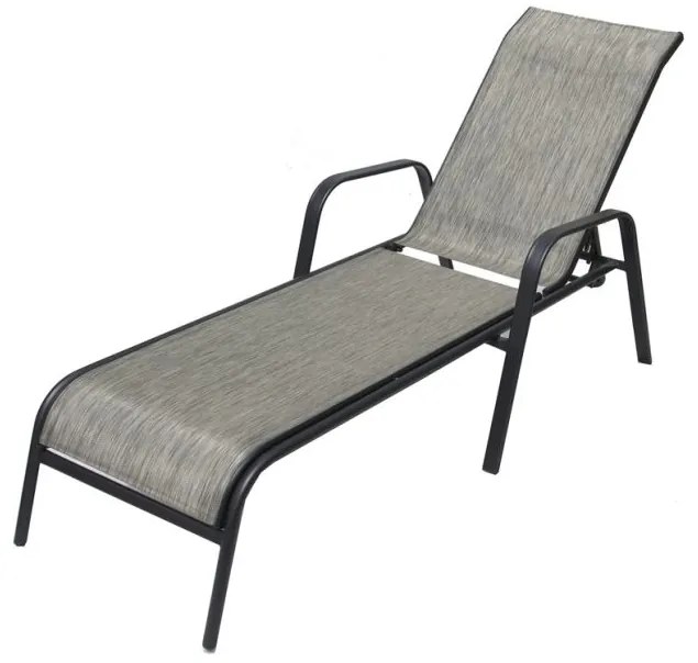 Șezlong de grădină metal ZWC-52 gri