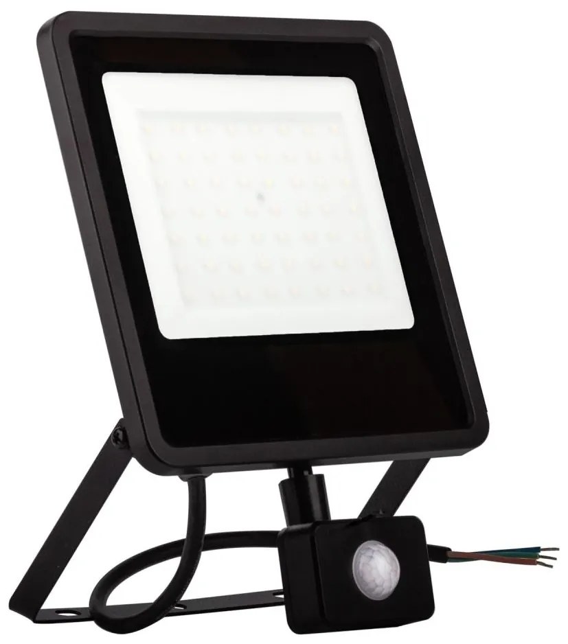 Proiector LED de exterior cu senzor LED/50W/230V 4000K IP65 negru