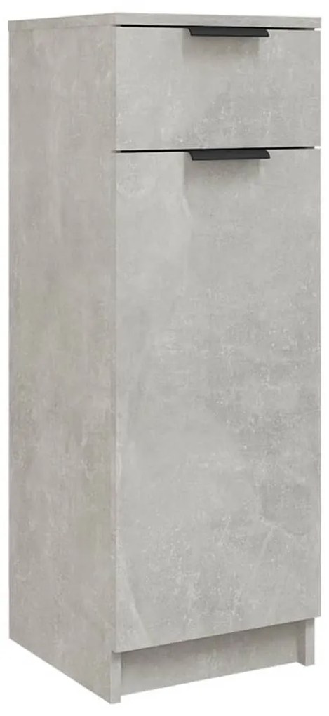 811290 vidaXL Dulap de baie, gri beton, 32x34x90 cm, lemn compozit