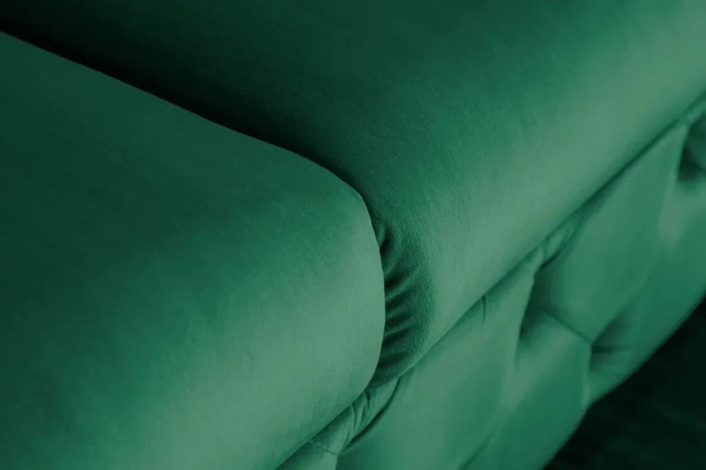 Canapea design Chesterfield, Catifea, Verde Smarald, MODERN BAROCK