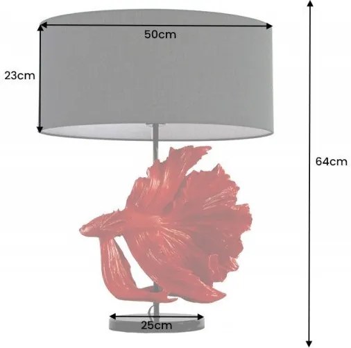 Veioza design deosebit Fisch Crowntail 65cm