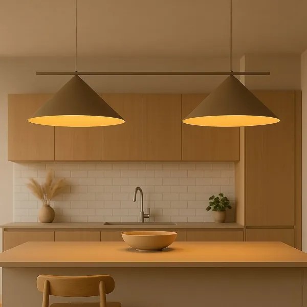 Lustră suspendată pe cablu CAPITAL, 2 x GX53/15W/230V, taupe