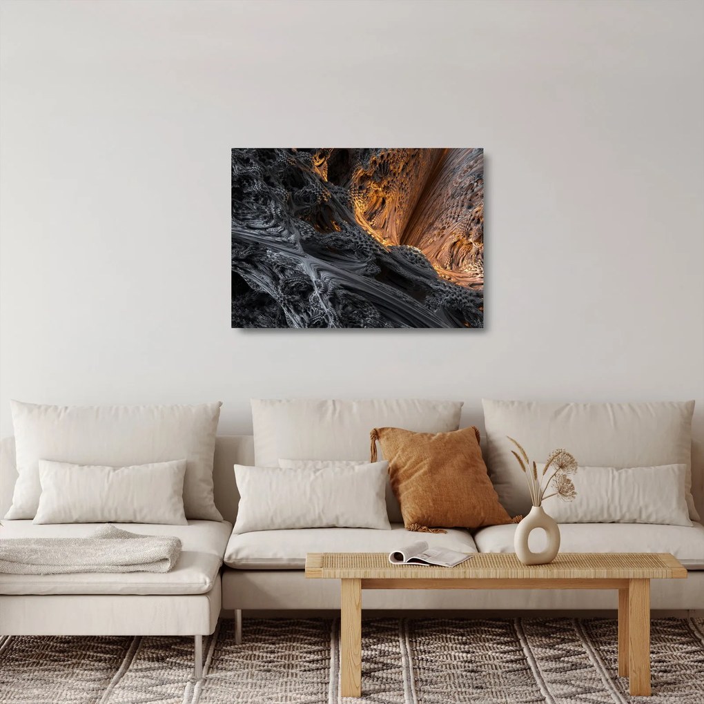 Tablou pe sticlă - Privire spre centru (70x50 cm)
