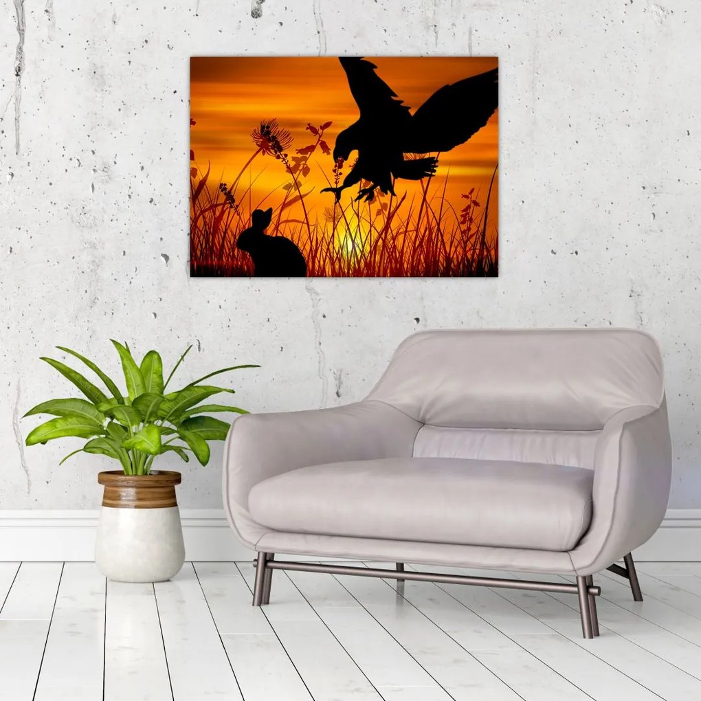 Tablou cu silueta prădătorului (70x50 cm)