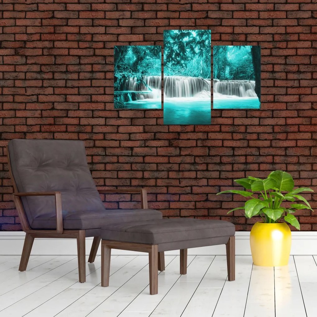 Tablou - Cascada albastră (90x60 cm)