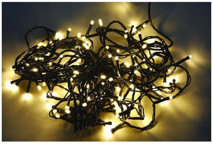 Instalație luminoasă de Crăciun 9m - 120 LED alb cald interior/ exterior