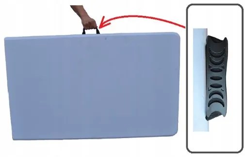 Masă pliabilă de catering 240cm negru