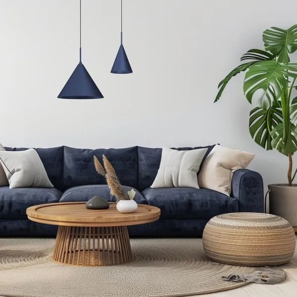 Pendul pe cablu CAPITAL, 1 x GX53, 15 W, 230 V, Ø 32 cm, albastru