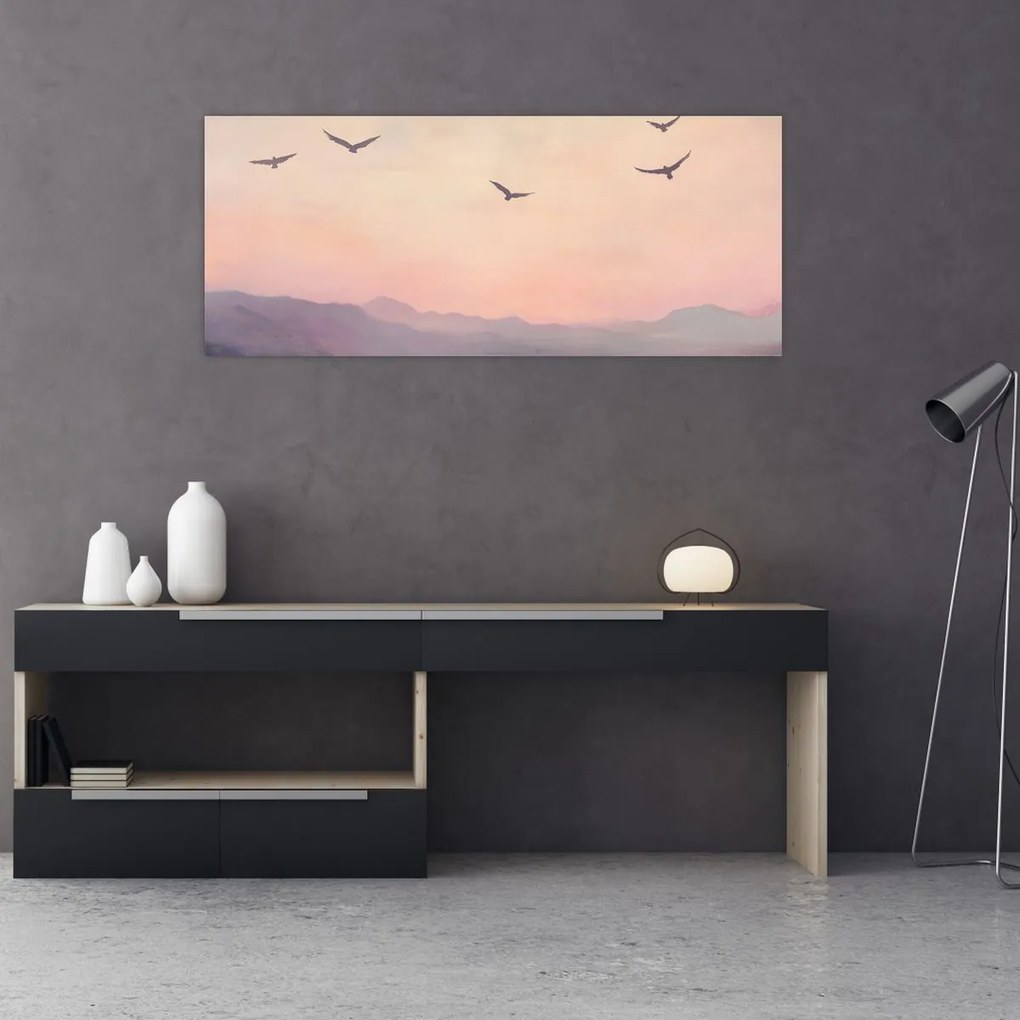 Tablou - Stol de păsări II. (120x50 cm)