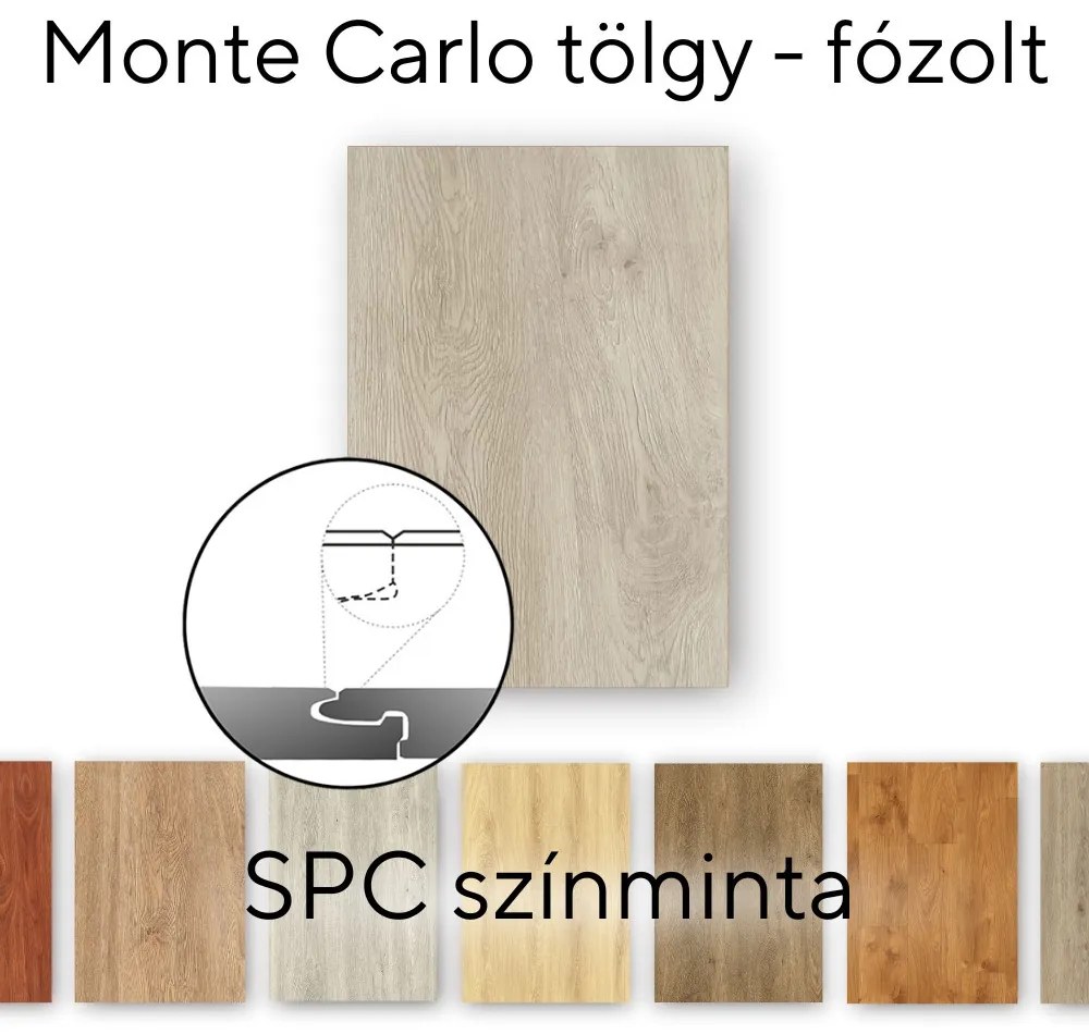 Pardoseală laminată Leziter Monte Carlo Oak Vinyl SPC Mostră/Bucată