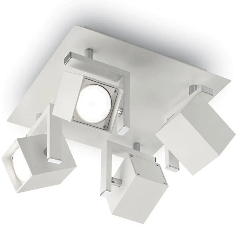 Plafoniera design modern cu 4 spoturi directionabile MOUSE PL4 alba 073583