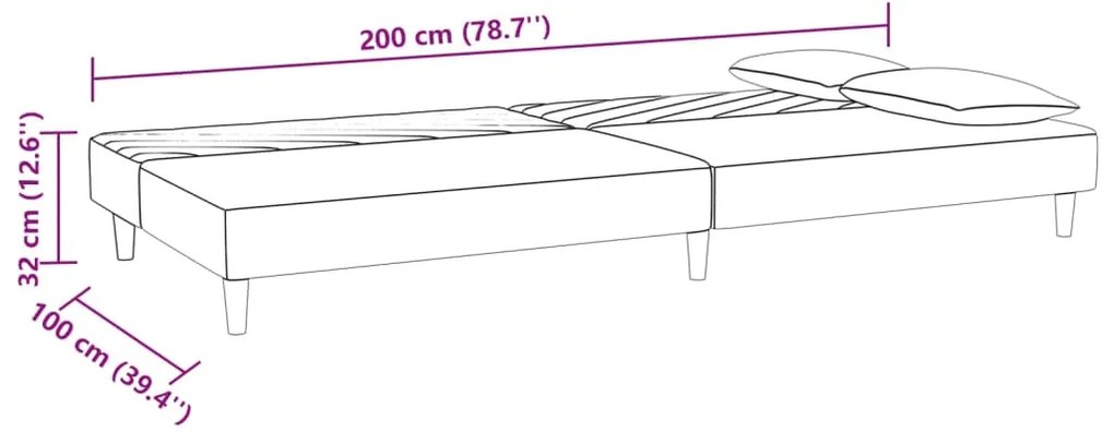 Canapea extensibila 2 locuri, 2 pernetaburet, maro, catifea Maro, Cu scaunel pentru picioare