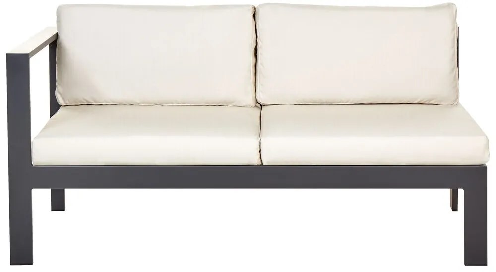 Set mobilier de grădină Mesza (Negru + bej). 1081375