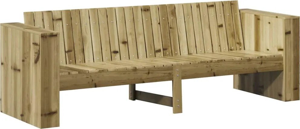 vidaXL Canapea de grădină Maro 185,5 x 60 x 62 cm Lemn de pin masiv