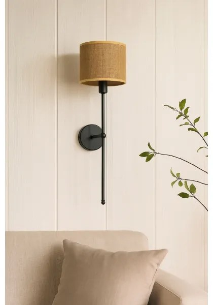 Aplica de perete MADELA 1xE14/40W/230V iută/negru