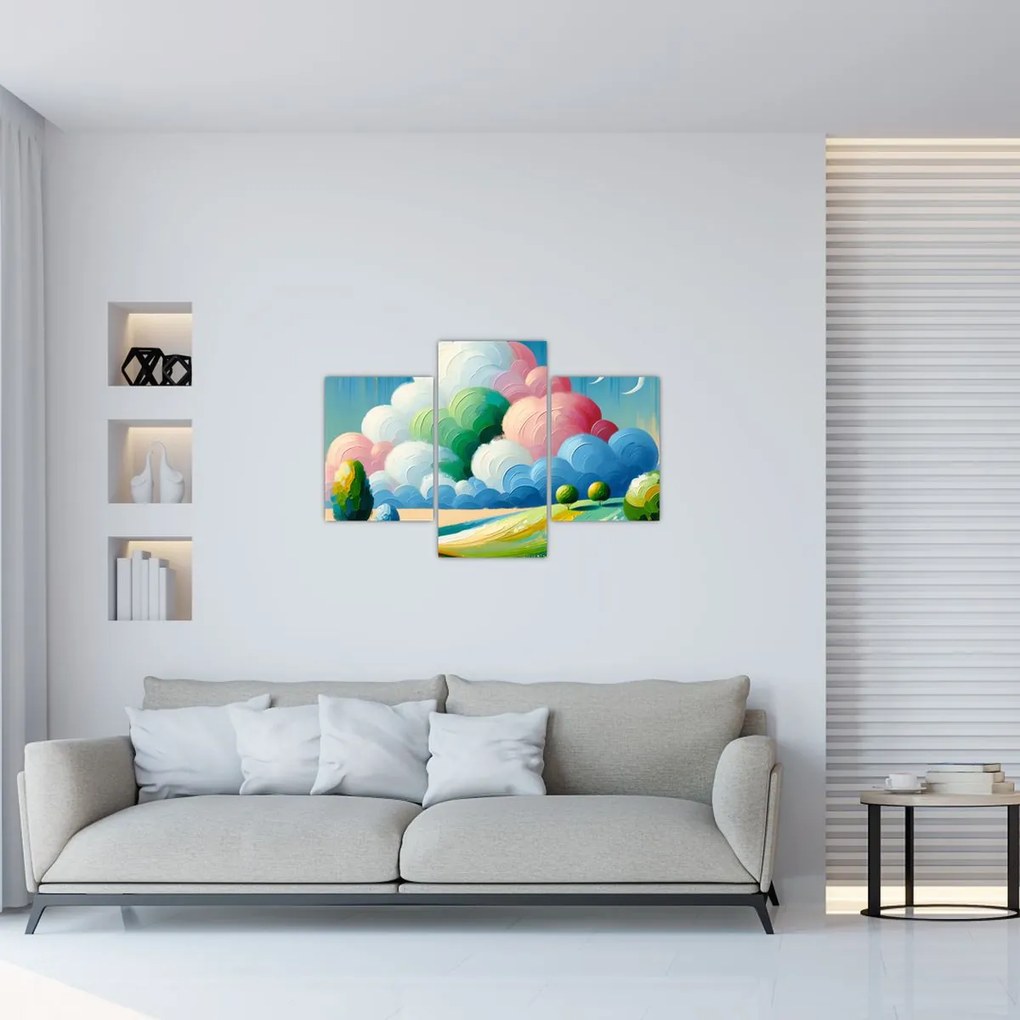 Tablou - Peisaj cu nor (90x60 cm)
