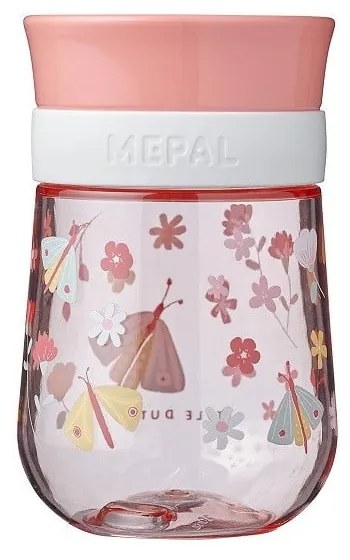 Cană pentru copii roz-deschis din tritan 300 ml Flowers &amp; butterflies – Mepal