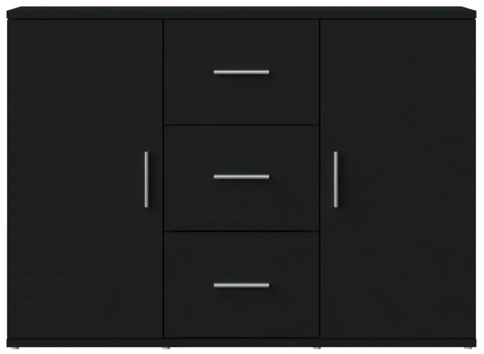 Servanta, negru, 91x29,5x65 cm, lemn prelucrat 1, Negru