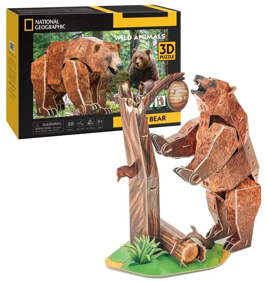 CUBIC FUN - PUZZLE 3D URS MARO 88 PIESE - CUBIC FUN (CUDS1096h)