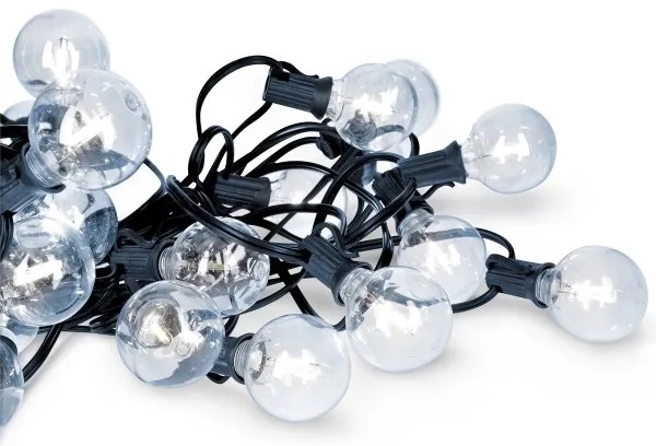 Brilagi - LED ghirlandă decorativă pentru exterior GIRLANDA 25xE12 20m IP44 alb rece