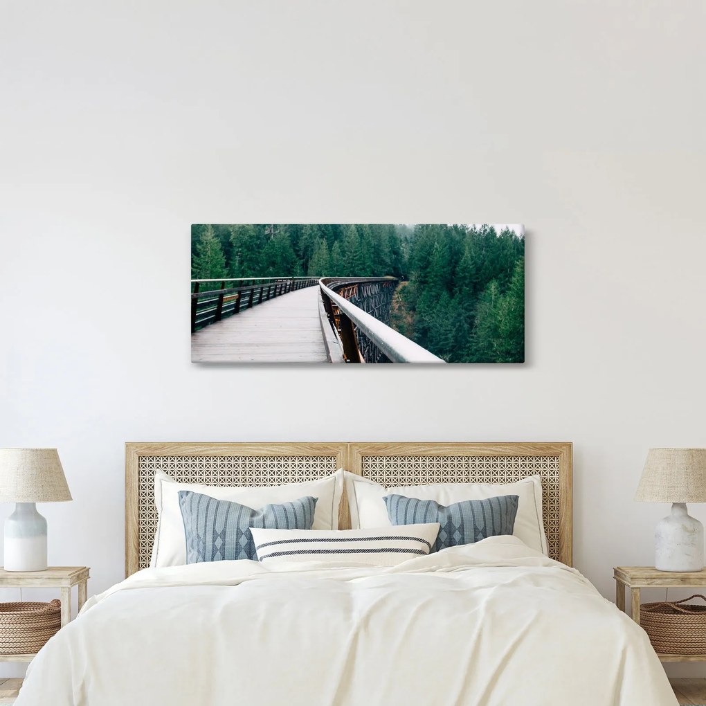 Tablou - Pod spre vârfurile copacilor (120x50 cm)