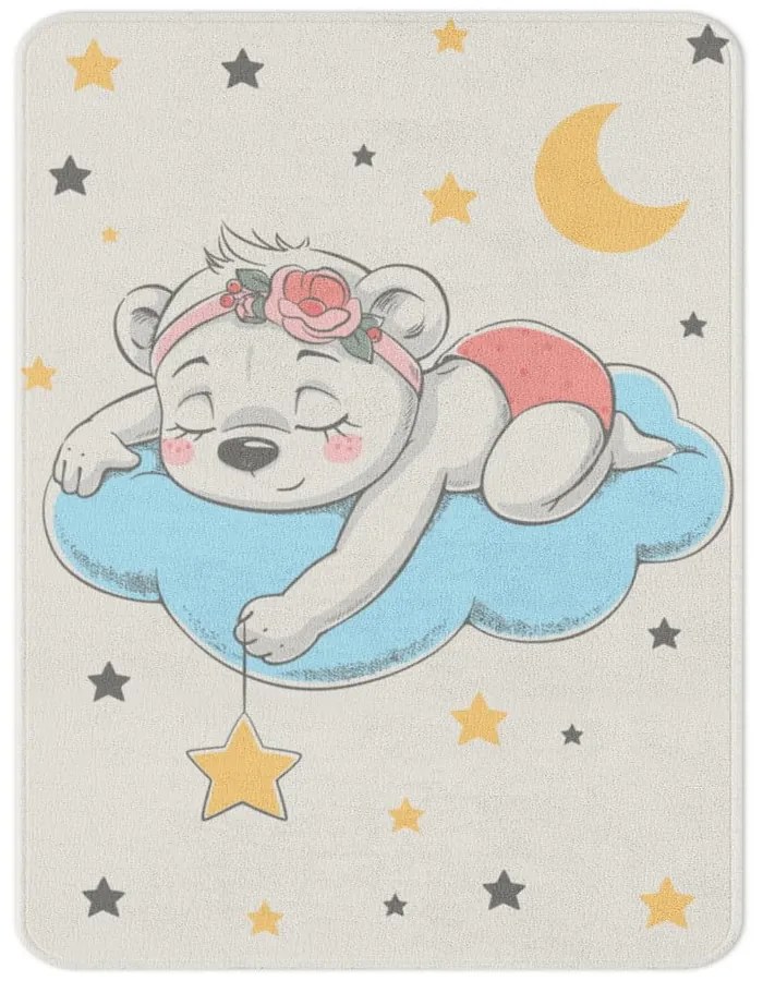 Covor pentru copii alb 100x140 cm Happy Dreams – Oyo Concept